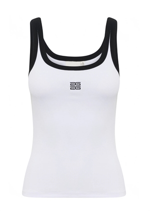 Drew contrast logo top Bright White Gestuz 